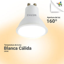 Cargar imagen en el visor de la galería, Lampara Gu10 Dicroica Led 4w Pack X 10 Unidades