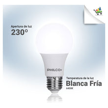 Cargar imagen en el visor de la galería, Lampara Led Bulb 7w E27 Philco Pack X 10 Unidades