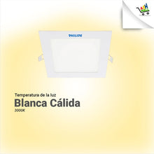 Cargar imagen en el visor de la galería, Panel De Embutir Led Redondo Cuadrado 18w Philips