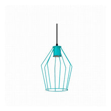 Cargar imagen en el visor de la galería, Colgante Techo 1 Luz Jaula Recta Moderna Luz Led E27