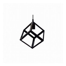 Cargar imagen en el visor de la galería, Lampara Colgante Cubo Negro Vintage C-1007 Pack X2u.