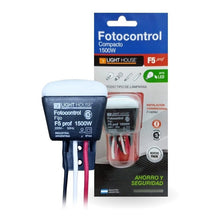 Cargar imagen en el visor de la galería, Fotocontrol Fotocelula Fijo 1500w 3 Cables Ideal Lamparas