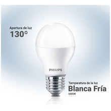 Cargar imagen en el visor de la galería, Lampara Foco Led 12w = 80w Philips - Pack X 10u.