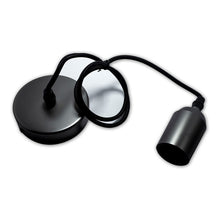 Cargar imagen en el visor de la galería, Lampara Colgante De Aluminio Colores Negro - Cobre - Dorado