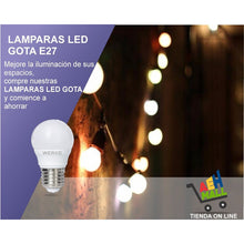 Cargar imagen en el visor de la galería, Led Gota G45 5,5w Luz Cálida Pack X 10 Unidades