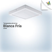 Cargar imagen en el visor de la galería, Panel Plafon Led 24w Aplicar Cuadrado 30x30cm