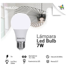 Cargar imagen en el visor de la galería, Lampara Led Bulb 7w E27 Philco Pack X 10 Unidades