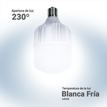 Cargar imagen en el visor de la galería, Lamparas Led Alto Poder 80w E40 Hipower Tipo T/