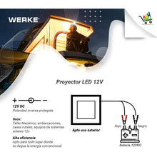 Cargar imagen en el visor de la galería, 12 Volts - Proyector Led 20w  Para Corriente Continua
