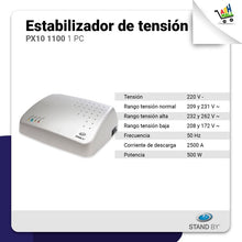 Cargar imagen en el visor de la galería, Estabilizador De Tensión Digital 1100v 1pc 4 Tomas
