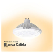 Cargar imagen en el visor de la galería, Lampara Led Ar111 12,5w -  Zócalo Gu10 Luz Cálida Werke
