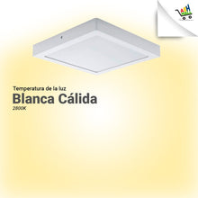Cargar imagen en el visor de la galería, Panel Plafon Led 18w Aplicar Cuadrado 22x22cm
