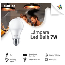 Cargar imagen en el visor de la galería, Lampara Focos Led  7w - Philips - Bajo Consumo -pack X 10u.
