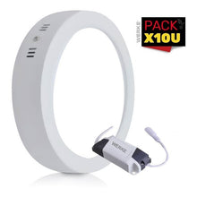 Cargar imagen en el visor de la galería, Panel Led Aplicar Redondo 18w Frio - Pack X 10u
