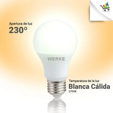 Cargar imagen en el visor de la galería, Lampara Led Blanca 12w Luz Cálida Pack X 10 U-
