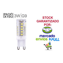 Cargar imagen en el visor de la galería, Lámpara Led G9 Cilíndrica 3w  Cálida Werke Pack X10
