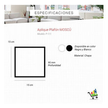 Cargar imagen en el visor de la galería, Plafon Aplique Techo Diseño Moscu Ar111 Decorativo
