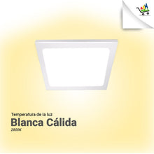Cargar imagen en el visor de la galería, Panel Led  12w  Embutir Cuadrado
