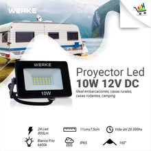 Cargar imagen en el visor de la galería, 12 Volts - Proyector Led 10w  Para Corriente Continua

