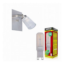 Cargar imagen en el visor de la galería, Aplique  Spot   Ovaleto  Acero Inoxidable  + Foco Led G9

