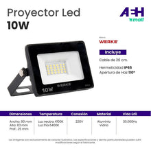 Cargar imagen en el visor de la galería, Proyector  De Led 10w  Última Generación
