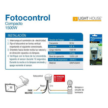 Cargar imagen en el visor de la galería, Fotocelula Fotocontrol   1500w Para Todo Tipo De Lamparas
