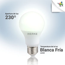 Cargar imagen en el visor de la galería, Lampara Led Blanca 10w Luz Fría Pack X 10 Unidades Werke
