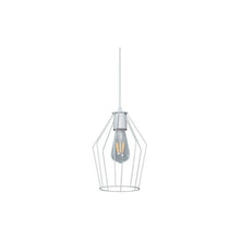 Cargar imagen en el visor de la galería, Colgante Techo 1 Luz Jaula Recta Moderna Luz Led E27
