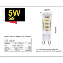 Cargar imagen en el visor de la galería, Lámpara Led G9 Cilíndrica 5w Pack X10
