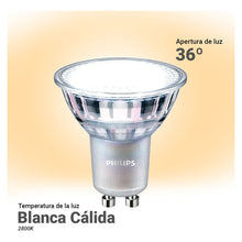 Cargar imagen en el visor de la galería, Lampara Dicroica Master Led Gu10 Philips  7-80w Dimerizable
