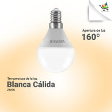 Cargar imagen en el visor de la galería, Lámpara Led Gota E14 5,5w Cálida Werke - Pack X 10 Un.
