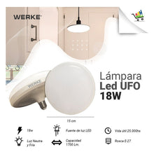 Cargar imagen en el visor de la galería, Lampara Led Ufo 18w Werke
