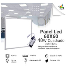 Cargar imagen en el visor de la galería, Panel Led 60x60  45w/ 48w -
