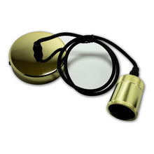 Cargar imagen en el visor de la galería, Lampara Colgante De Aluminio Colores Negro - Cobre - Dorado
